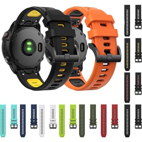 22mm Silicone Watchstrap For Garmin Fenix 6 5 Plus/Forerunner 945 935 /Approach S60 Smart Watch Band Outdoor sports