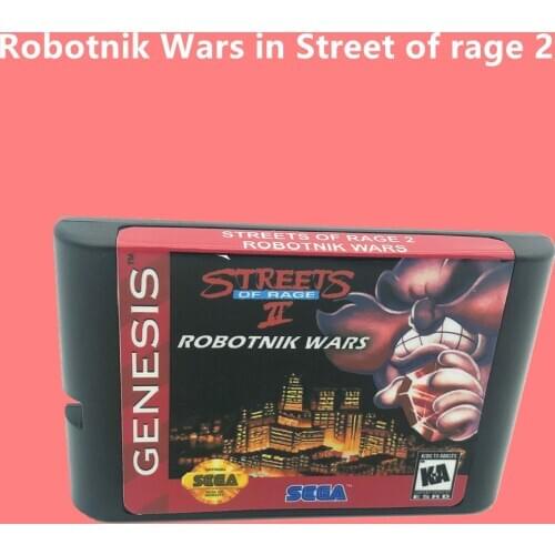 Robotnik Wars in Street of rage 2 For SEGA GENESIS And Mega Drive 16 Bit Video Games Conosle