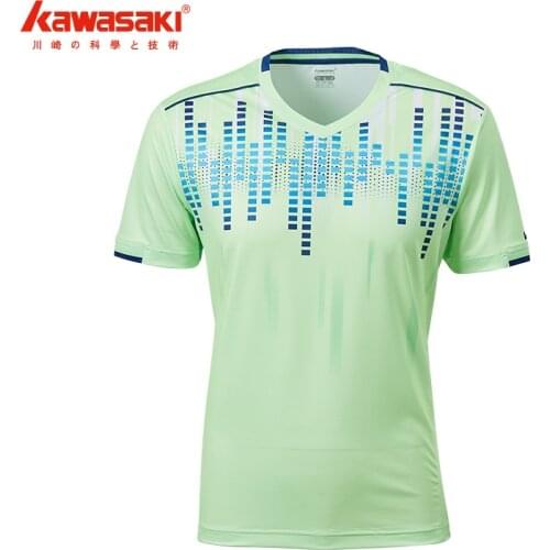 2021Kawasaki Badminton Shirt Men Quick Dry Short-Sleeve Tennis Training T-Shirts For Male Sportswear ST-Q1315