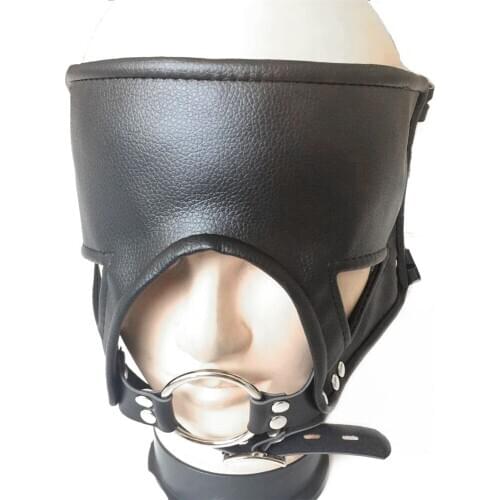 Sex Shop Leather Bondage Gag Mouth Bdsm Toys Open Mouth Gag Ball Bondage Restraints Sex Game Adult Sex Toys for Couple