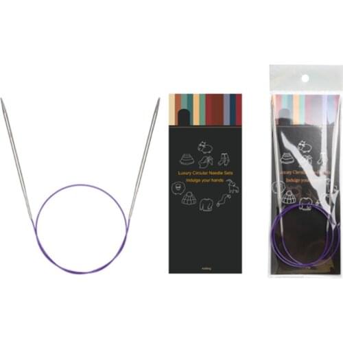 1PCS 40cm/100cm Tube Stainless Knitting Needles 2.25-10mm Knitting Circular Needle DIY Arts Craft Weave Sewing Tool Needles