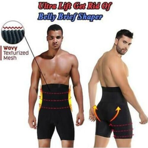 Men Ultra Lift Slimming Body Shaper Tummy Boxer High Waist Brief Panties SAL99