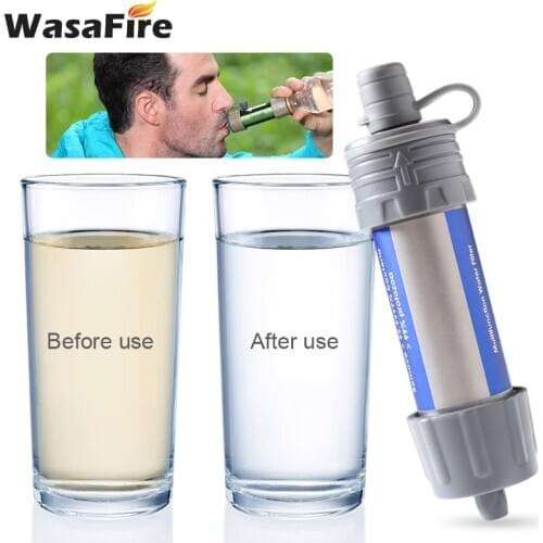 Outdoor Portable Water Filter System Water Purifier 5000 Liters Filtration Capacity for Travel Camping Emergency Survival Tool