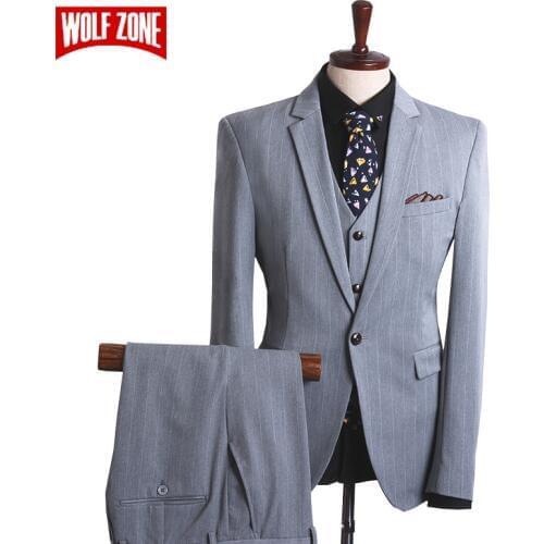 WOLF ZONE Mens Wedding Suits