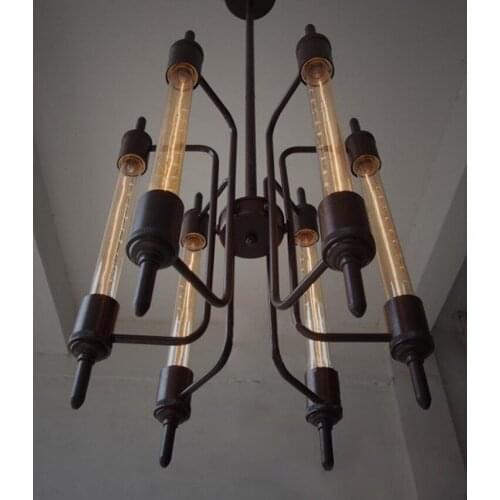 Loft Iron Pendant Light Edison Bulbs Industrial Steampunk Metal Punk Lamp. Vintage Retro Deco Lighting Fixture