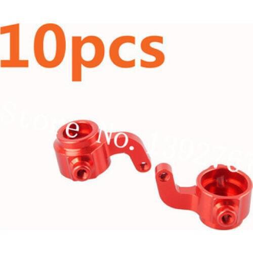 10Pcs Himoto E18XBL Elcetric 1/18 Scale Models RC Car Buggy Aluminum Steering Hub Carrier (L/R)(Al.) Knuckle M603 Upgrade Parts