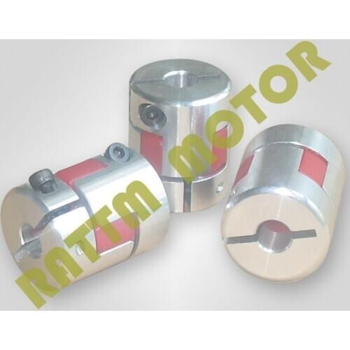3pcs 8x10mm CNC Flexible Jaw Spider Plum Coupling Shaft Coupler D25L30