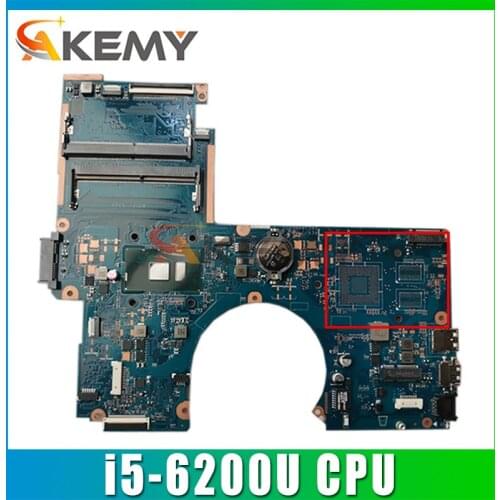 856224-601 856224-501 For HP Pavilion 15-AU Laptop Motherboard With SR2EY i5-6200U CPU DAG34AMB6D0 DDR4 100% Tested Fast Ship