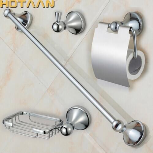 Free shipping,304# Stainless Steel Bathroom Accessories Set,Robe hook,Paper Holder,Towel Bar,Soap Basket,bathroom sets,10600-B