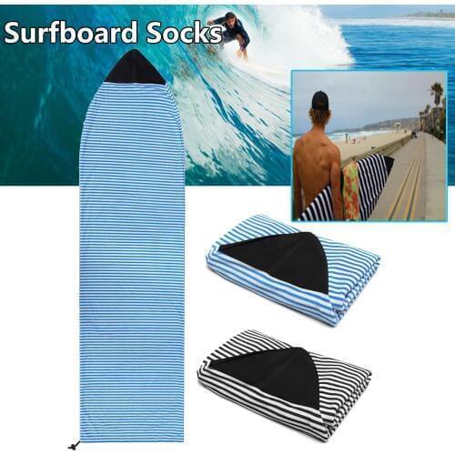 Surfboard Socks Cover 6/ 6.3/ 6.6/7ft Surf Board Protective Bag Storage Case Water Sports for Shortboard Funboard Surfing Sports