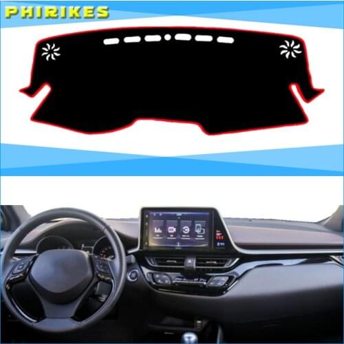 For Toyota C-HR CHR 2016 2017 2018 Car Dashboard Cover Mat Pad Sun Shade Instrument Protective Covers Carpet Styling Accessories