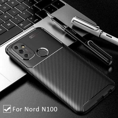 Case for oneplus nord n100 bumper cover on one plus nordn100 n 100 100n protective phone coque back bag silicone matte soft tpu