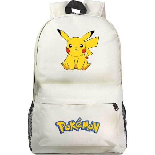 Pokemon Pikachu Cartoon Hot Selling Anime Surrounding Teenagers Student Schoolbag Men and Women Casual Backpack Back To School