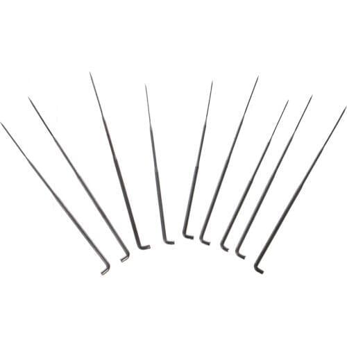 9PCS Felting Needles Holder Wooden Handle Wool Felting Tools Outfit Slim New -Y102