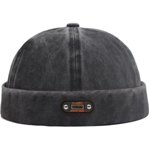 Docker Cap Men Skullies Beanies Miki Mens Hats For Women Caps Brimless Cotton Vintage Sailor Womens Hip Hop Bucket Hat Cap