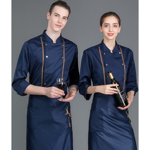 Summer thin section chef overalls short-sleeved mens clothes long-sleeved restaurant catering white kitchen clothing