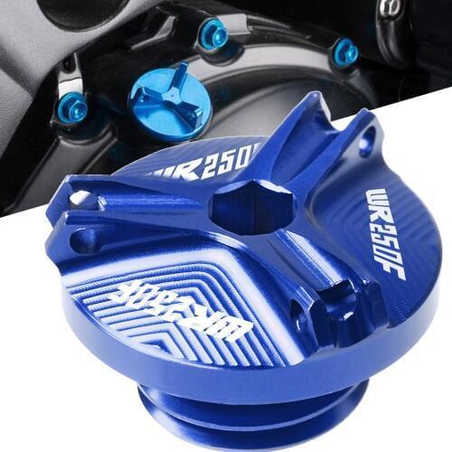 Motorcycle Engine Oil Filter Cup Plug Cover Screw Motorbike Oil Fill Cap For Yamaha WR250F WR 250 F WR 250F 2007 2008 2009-2016
