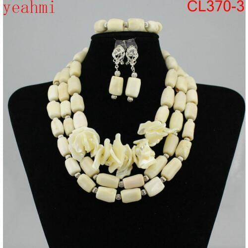 Fashion NEW African Beads Jewelry Set Coral Beads Necklace Set Nigerian Wedding African Jewelry Set Free shipping CL370-2