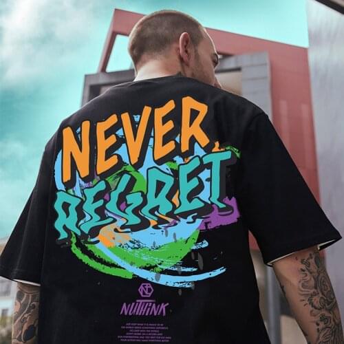 Extra XL Menswear Hip Hop Short Sleeve T Shirt Mens Oversize Loose Couple Half Sleeve T Shirt Plus Size Men Clothing