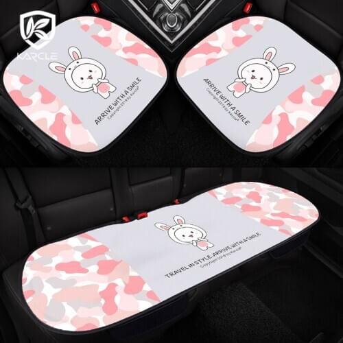 Car Seat Cover Set Cute Car Seat Cushion Full Set Seat Cushion Backrest Protector Universal Four Seasons Cover Car Accessories