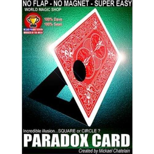 Paradox Card (Red or Blue) by Mickael Chatelain,Card Magic Tricks,Close Up,Stage,Illusion,Props,Mentalism,Magician Toys Magia