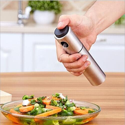 Stainless steel spray bottle pressure type olive oil control edible oil spray spray pot Kitchen Cooking Oil Spray