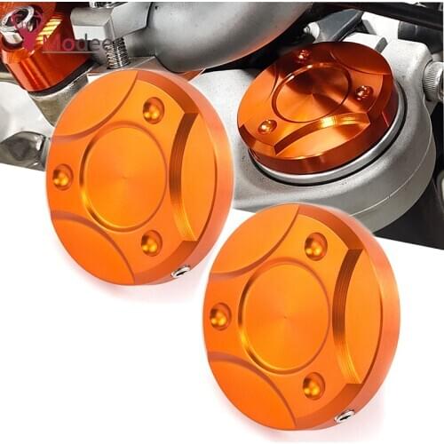 1 Pair Motorcycle CNC Aluminum Front Fork Suspension Top Cover Cap For KTM DUKE 125 200 250 390 690 990 1090 1190 1290 2013-2019