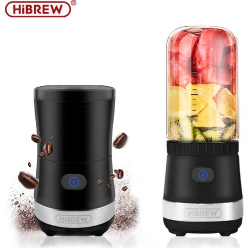 HiBREW 2-in-1 portable Bean grinder and juice machine