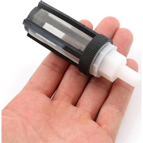 Plastic Straight Head Black Filter Water Pump Strainer for 8mm Tube Garden Tool