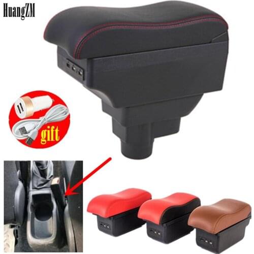 For Opel Vauxhall Corsa D armrest box central Store content Opel Corsa armrest box with cup holder ashtray with USB interface