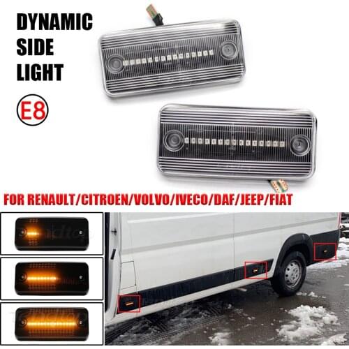2Pcs For Fiat Ducato Citroen Relay Peugeot Boxer Renault Volvo FE FL Man Iveco Daily DAF Jeep Cherokee Turn Signal Side