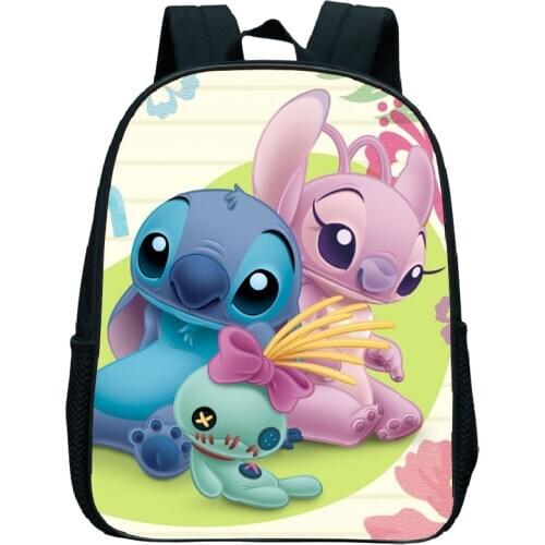 Disney Stitch SchoolBag Kids Backpack for Boys Girls Bookbag Cute Rucksack Kindergarten Shoulder Knapsack Cute Cartoon Backpack