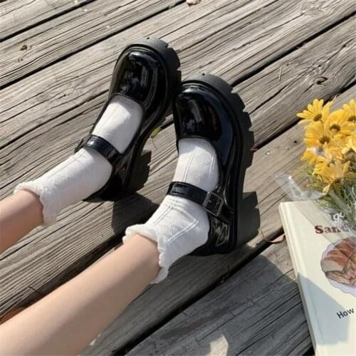 Japanese Style Lolita Shoes Vintage Comfortable Girls High Heels Shoes Women Platform Mary Jane Shoes Women Pumps JK Uniform