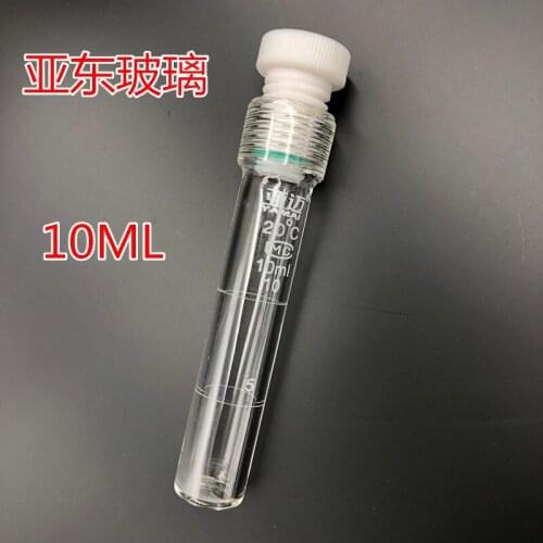 Screw colorimetric tube 25/50/100ML PTFE screw glass pressure tube pressure bottle