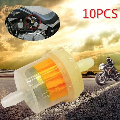 1/10Pcs Motorcycle Petrol Gas Fuel Gasoline Oil Filter Bike Scooter Gas Oil Moped Motorcycle ATV Dirt Kart Fuel For Scooter