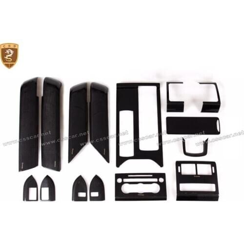 15pcs/set Carbon Fiber Interior Trim Fit For Range Rover VOGUE Sport 2014 2015 High Quality Car Styling Auto accessories