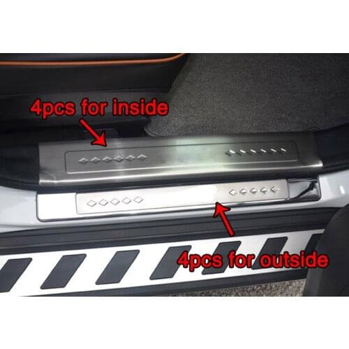 4pcs for Dongfeng AX7 2015-2017 Threshold bar Welcome pedal protect Decorative cover