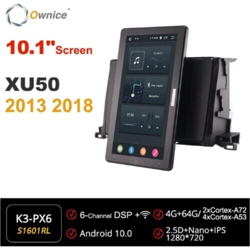 10.1 Inch 720P Ownice Android 10.0 Car Radio forToyota Highlander XU50 2013 -2018 GPS Auto Player Head Unit IPS Rotatable