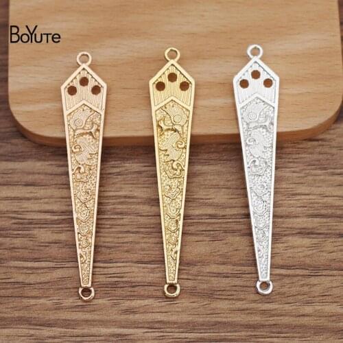 BoYuTe (10 Pieces/Lot) 14*75MM Phoenix Carved Alloy Materials Factory Supply Handmade DIY Hair Jewelry Accessories