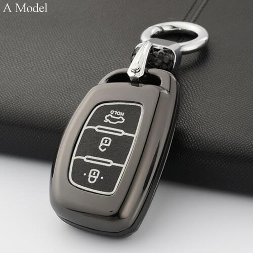 Car key case cover For Hyundai I10I20I30 Tucson Creta IX20IX25IX35 Sonata Verna Solaris Santa Elantra Mistra HB20 2016 2017 2018