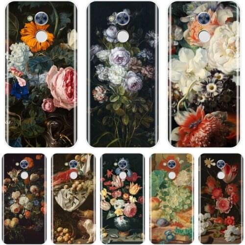 Back Cover For Huawei Honor 4C 5C 6C 6A Pro Art Flower Rose Floral Silicone Soft Phone Case For Huawei Honor 6 5A 4X 5X 6X 6A