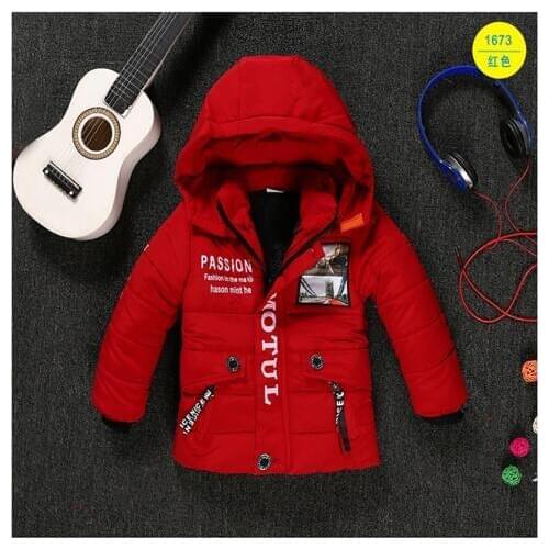 Childrens clothing male winter cotton-padded jacket down cotton wadded jacket thickening boys girls thicken Hooded coat 2-5T