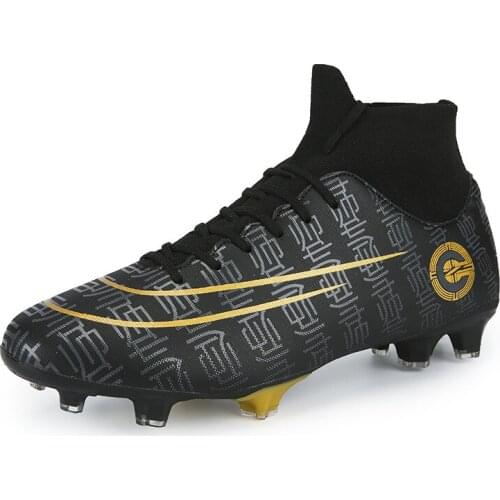 Soccer Shoes Men Women Boys Girls Kids Football Boots Shoes Ankle High Tops Kids Indoor Outdoor Soccer Training Sneakers