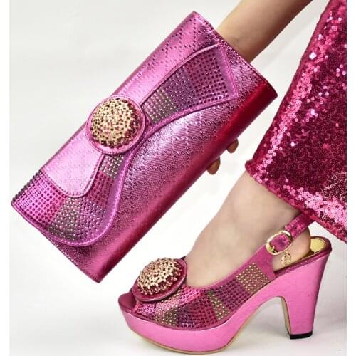 Italian shoes with matching bags women shoes and bag set in italy 10.5CM high heels shoes nigerian shoes and matching bag 9310-1