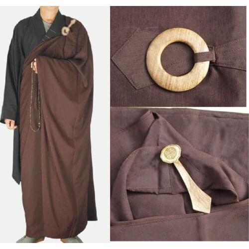 Famous brand woodenhook wuyi outfitBuddhism uniforms suits Buddhist monks robemeditation martial artsgown costumes