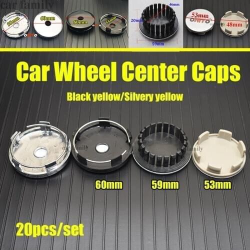 20Pcs for Chevrolet Chevy Lanos Orlando Captiva Lacetti Aveo Niva Car Styling 60mm 59mm 83mm Car Wheel Center Caps Covers