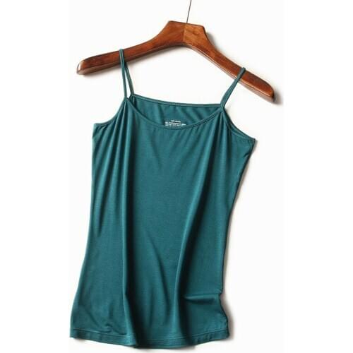 Sanderala Sexy Women Cellulose Fiber Camisole Plus Size M-XXL Solid Female Slim Soft Tanks Tops Clothes Thermal Underwear