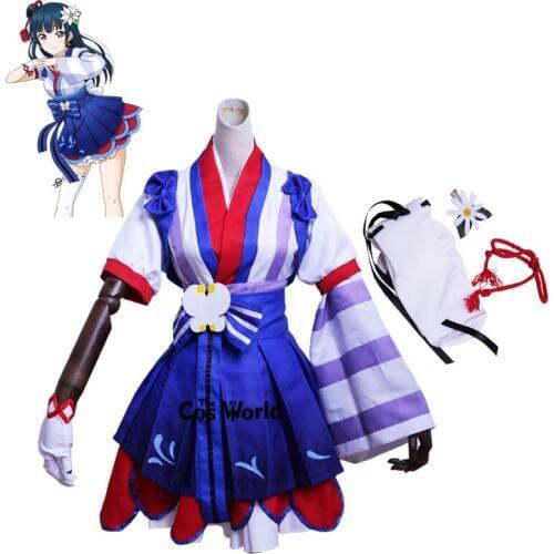 LoveLive!Sunshine!! Aqours ed Dreamer Tsushima Yoshiko Dress Kimono Yukata Uniform Outfit Anime Customize Cosplay Costumes