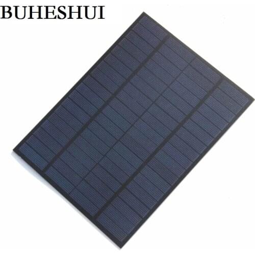 BUHESHUI 5W 18V Polycrystalline Solar Cell Solar Panels Module For Charging 12V Battery DIY Solar System 220*165MM Free shipping