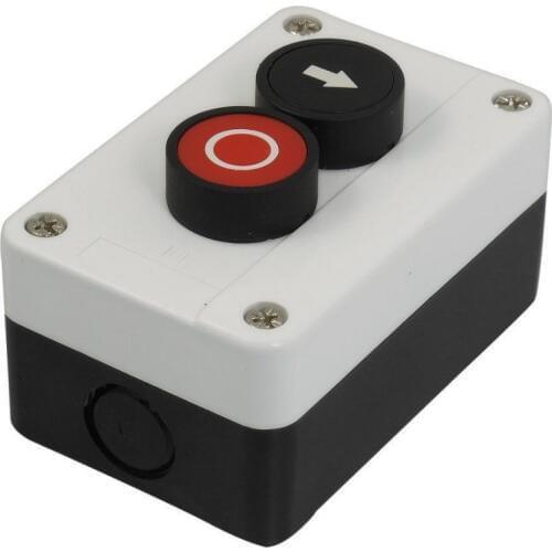 Momentary Red Black Sign N/C Push Button Switch Station AC 600V 10A Rxqcn